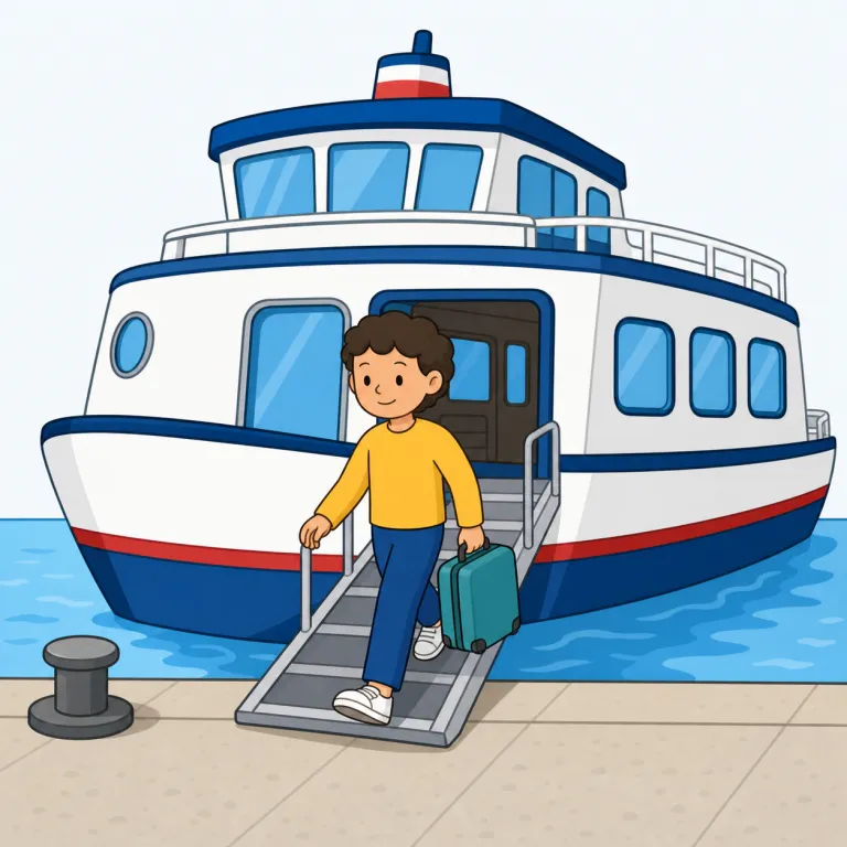 disembarkの覚え方イラスト