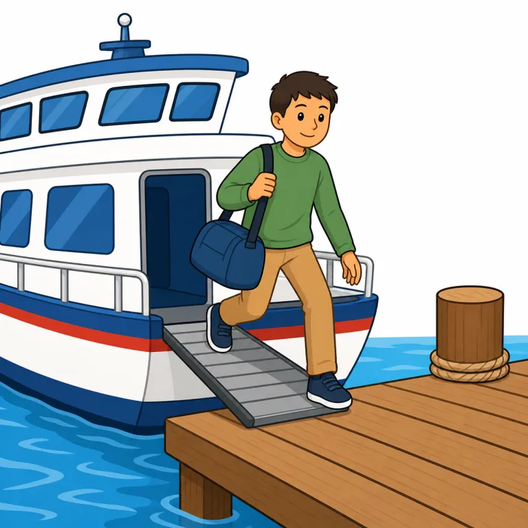 disembarkingの覚え方イラスト