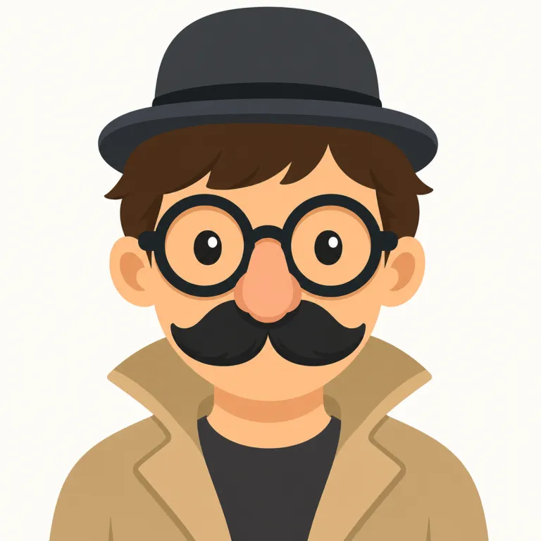 disguise（変装・名詞）の覚え方イラスト — 名詞の disguise は、単なる服ではなく「正体を隠すためのセット」と考えると覚えやすいです