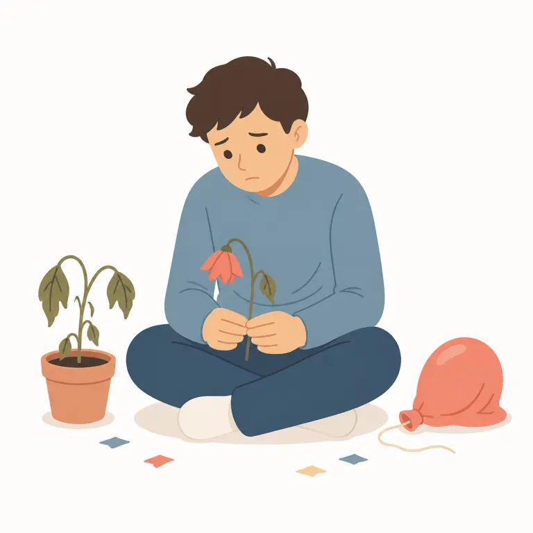disheartening（がっかりさせるような・形容詞）の覚え方イラスト — heart は臓器だけでなく、英語では気力・元気・やる気も表します