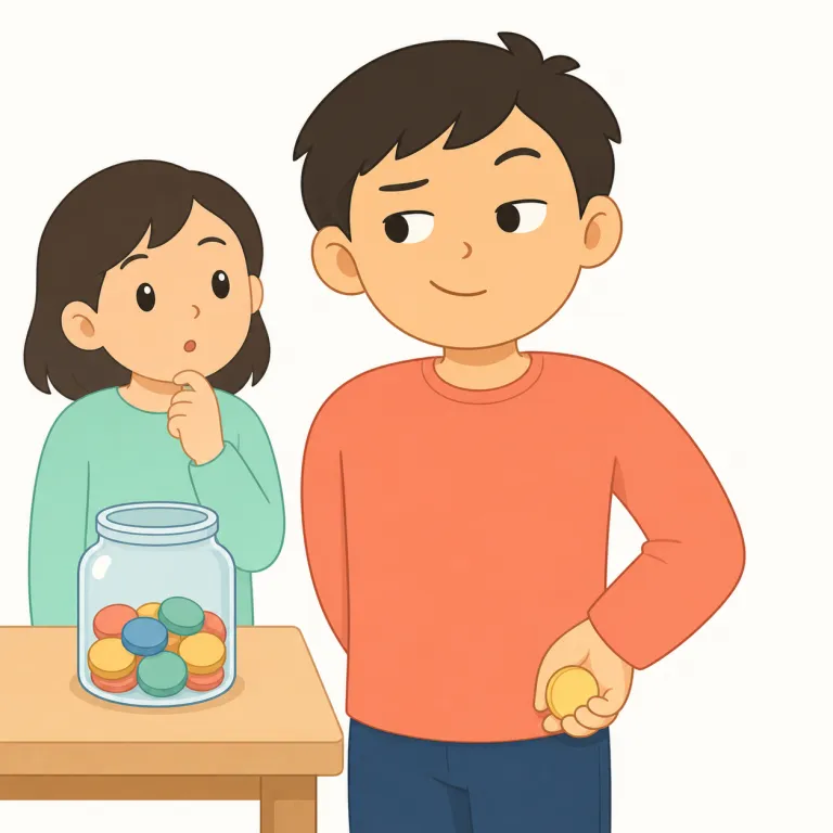 dishonest（不正直な・形容詞）の覚え方イラスト