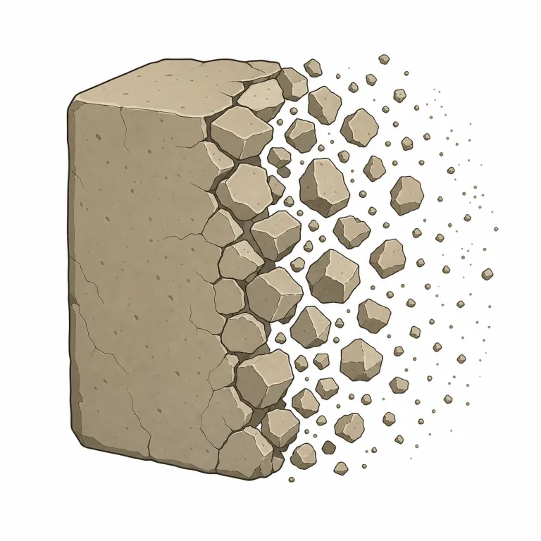 disintegrate（崩壊する・動詞）の覚え方イラスト — integrate が「統合する」なら、先頭の dis- が付いた disintegrate は「統合がほどける」と捉えると覚えやすいです