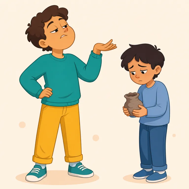disparagingly（軽蔑的に・副詞）の覚え方イラスト — まず核は disparage「けなす・見下して言う」