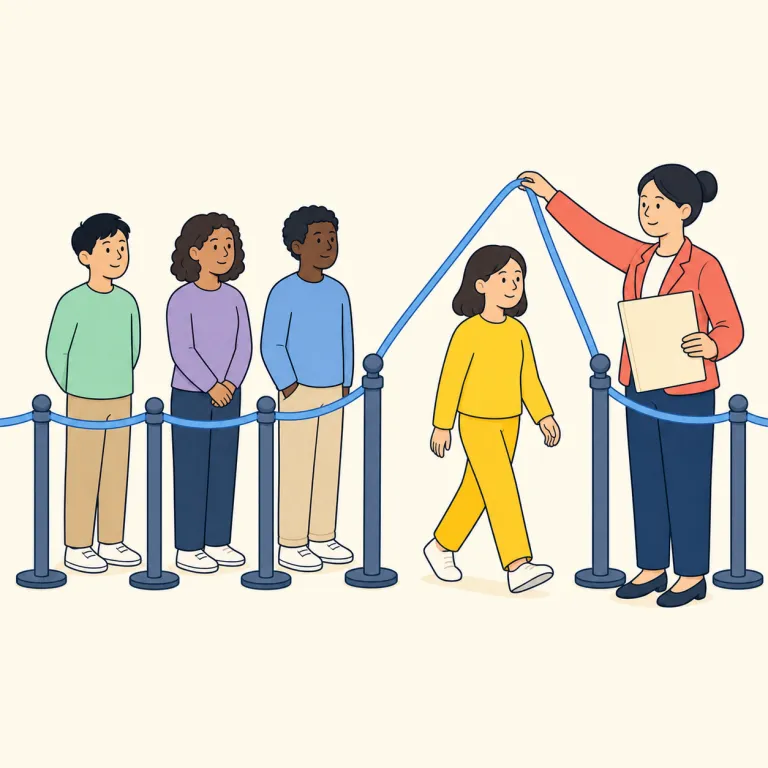dispensation（特免・名詞）の覚え方イラスト — dispense（配る・与える）を知っていると覚えやすく、dispensation は「権限ある側が特別に与える措置」