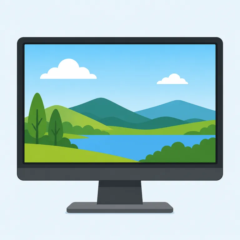 display（表示する・動詞）の覚え方イラスト — display は dis-「外へ、広げて」+ play ではなく、もとは「折りたたまれたものを広げる」感覚の語です