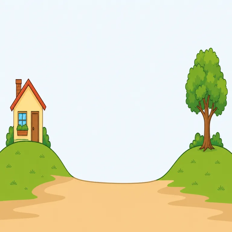 distance（距離・名詞）の覚え方イラスト — distance は「ここからそこまでのあいだ」を測る語として押さえる