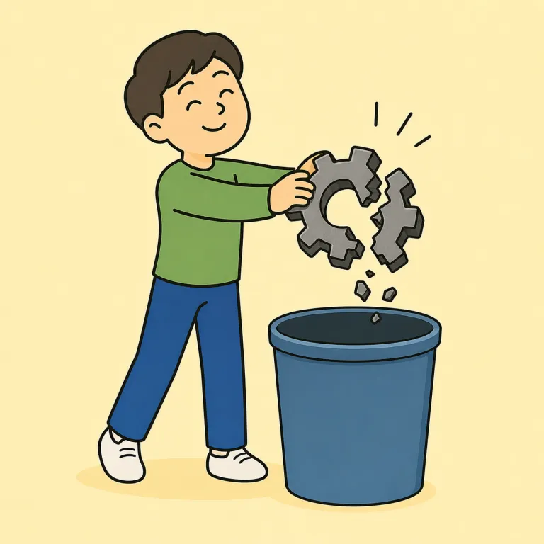 do away with（なくす、やめる・phrasal_verb）の覚え方イラスト