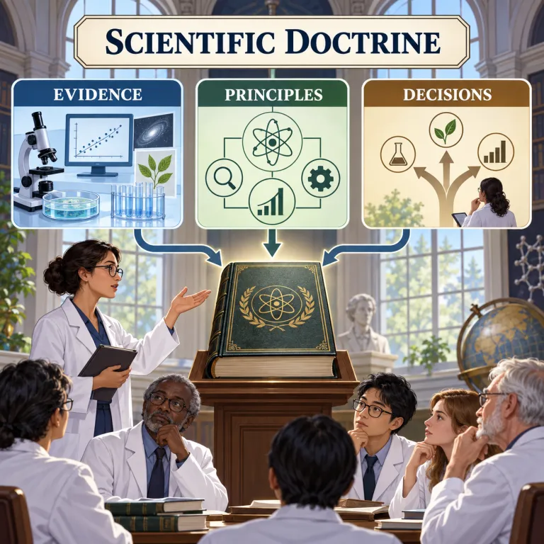 doctrine（主義、学説・noun）の覚え方イラスト