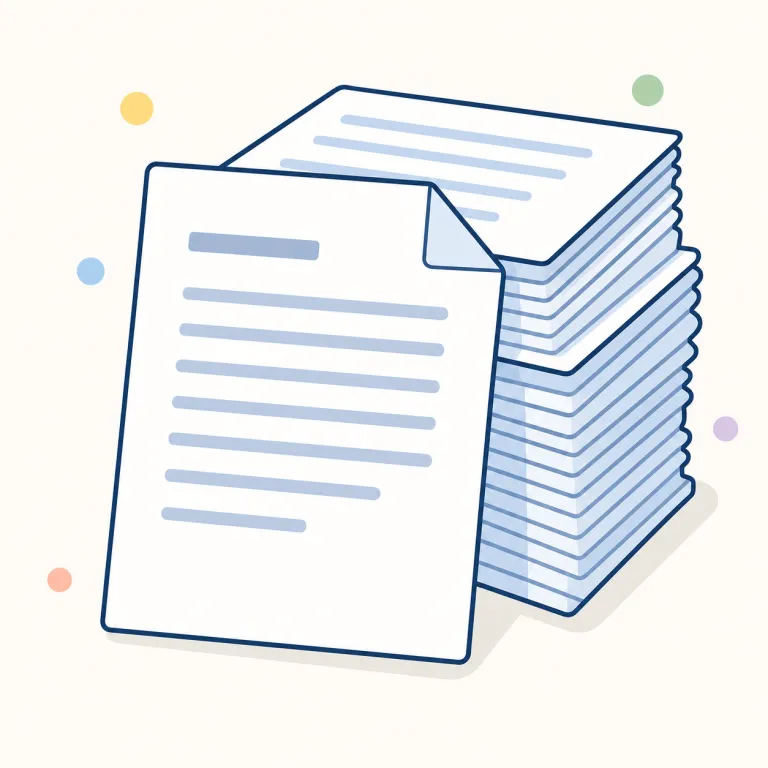 document（文書、書類・名詞）の覚え方イラスト — document は doc / docs と略されることが多く、Word document や Google Docs を思い浮かべると「整った文書・書類」と結びつきます