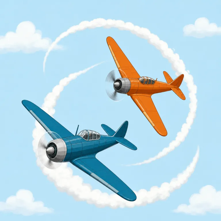 dogfight（空中戦・名詞）の覚え方イラスト — まず fight が「戦い」なので、中心は fight