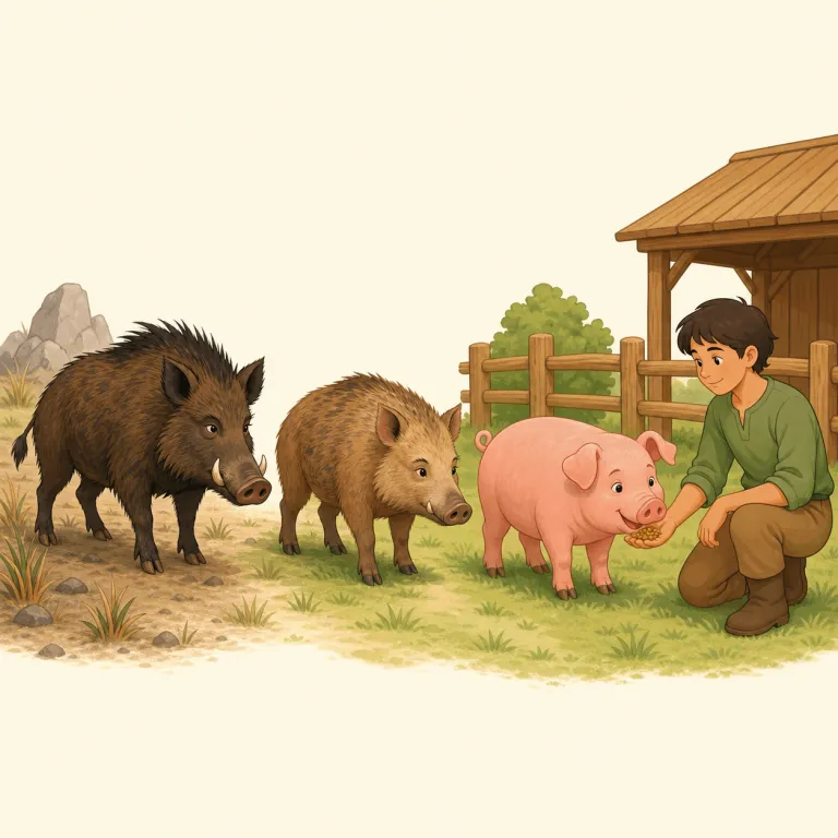 domestication（家畜化・名詞）の覚え方イラスト — domestic「家庭の・人の暮らしに関わる」が見えれば覚えやすい語です