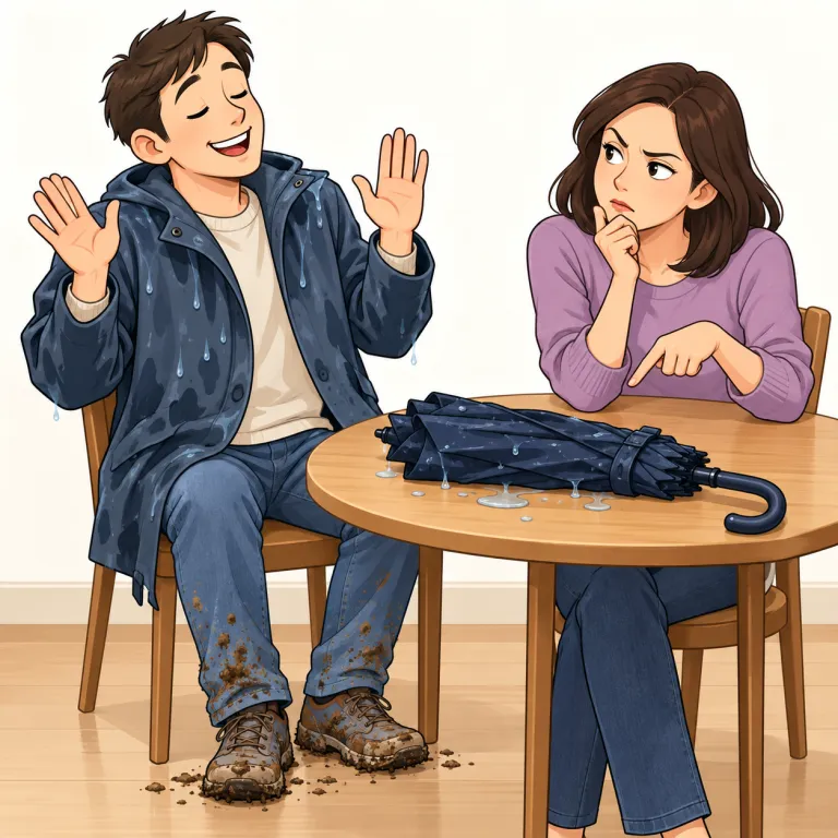 doubt（疑う・verb）の覚え方イラスト