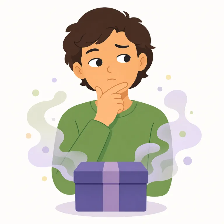 doubtfully（疑わしげに、半信半疑で・副詞）の覚え方イラスト — 核は doubt「疑う」