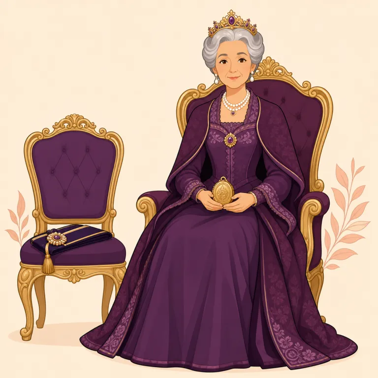 dowager（高位の未亡人、王太后・名詞）の覚え方イラスト — まず widow と区別して覚える