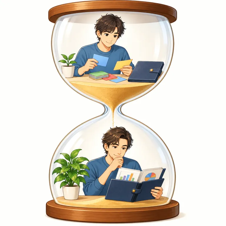 down the road（この道の先に・イディオム）の覚え方イラスト — road を文字どおり「道」として捉えると覚えやすい表現です