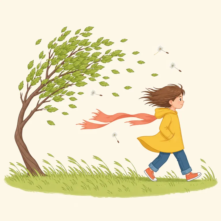 downwind（風下に・副詞）の覚え方イラスト — downwind はまず wind を軸に覚える