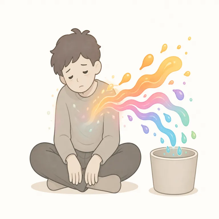 drain（消耗させる・verb）の覚え方イラスト