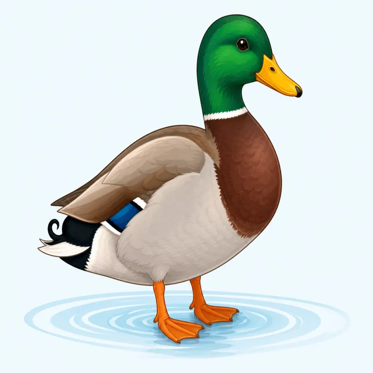 drake（雄のアヒル・名詞）の覚え方イラスト — duck は種全体やアヒル全般を言えるが、drake は「雄のアヒル・カモ」に限定する語