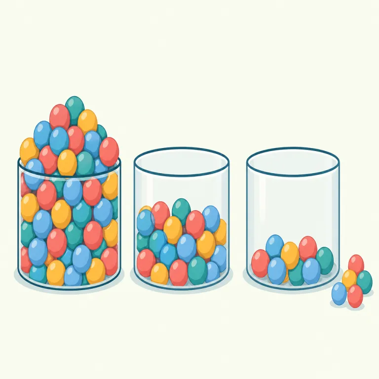 drawdown（削減、縮小・名詞）の覚え方イラスト — drawdown は draw「引く」と down「下げる」をそのまま重ねて、「量を下へ引き下ろす」と捉えると覚えやすい語です