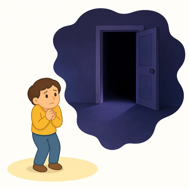 dread（恐れる・動詞）の覚え方イラスト — 動詞では dread + 名詞、dread -ing、dread the thought of ..