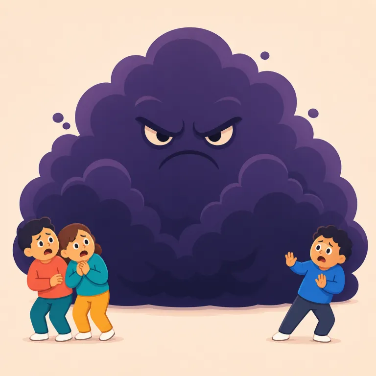 dreaded（恐れられた・形容詞）の覚え方イラスト — dread「強く恐れる」に -ed が付き、「人々に恐れられている」という状態を示します