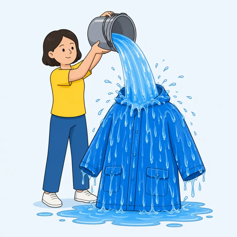 drench（びしょ濡れにする・動詞）の覚え方イラスト — このエントリではdrenchを「人や服をびしょ濡れにする」と覚える