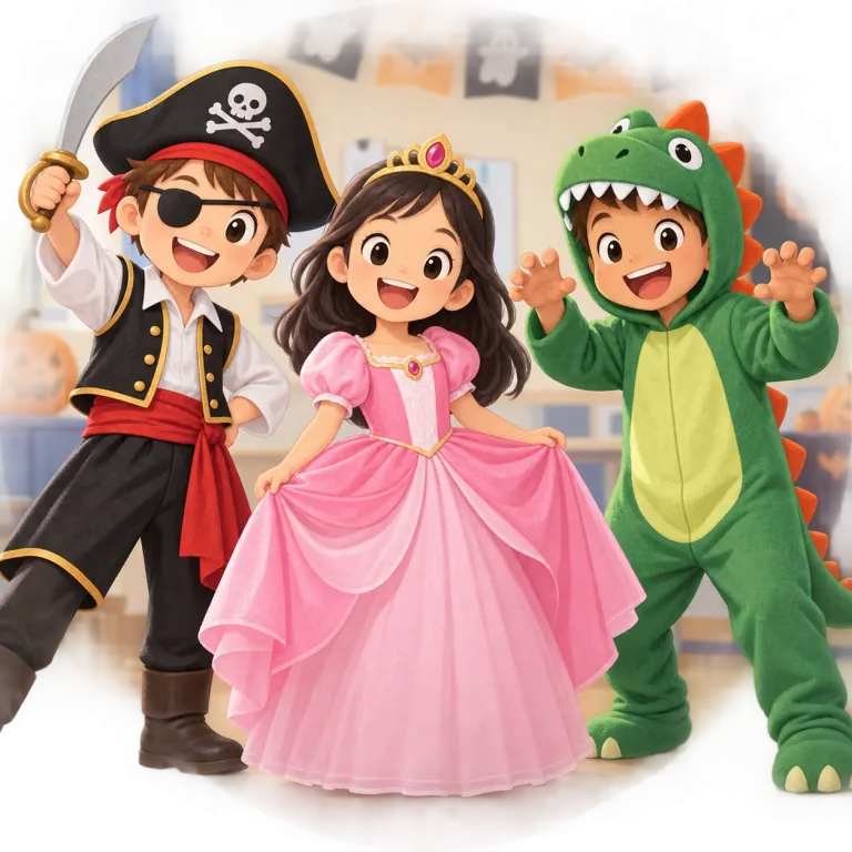 dress up（仮装する・phrasal_verb）の覚え方イラスト