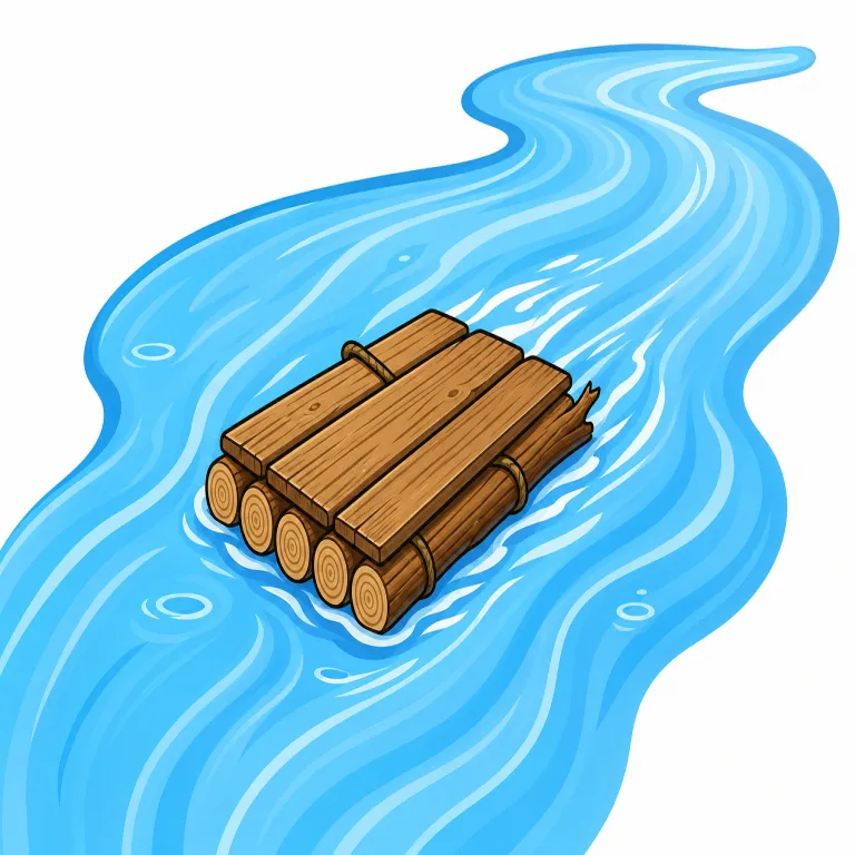 drift（漂流、流れ・noun）の覚え方イラスト