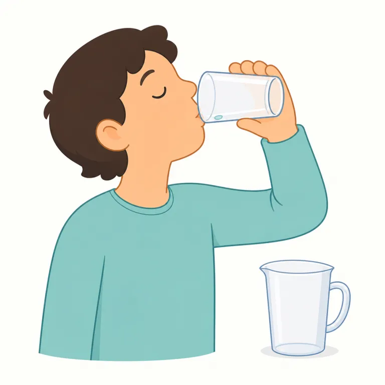 drink up（飲み干す・句動詞）の覚え方イラスト — `drink` は「飲む」、`up` は句動詞でしばしば「最後まで・すっかり」を足す語で、`eat up`（食べ尽くす）や `use up`（使い切る）と同じ感覚で覚えると定着し…