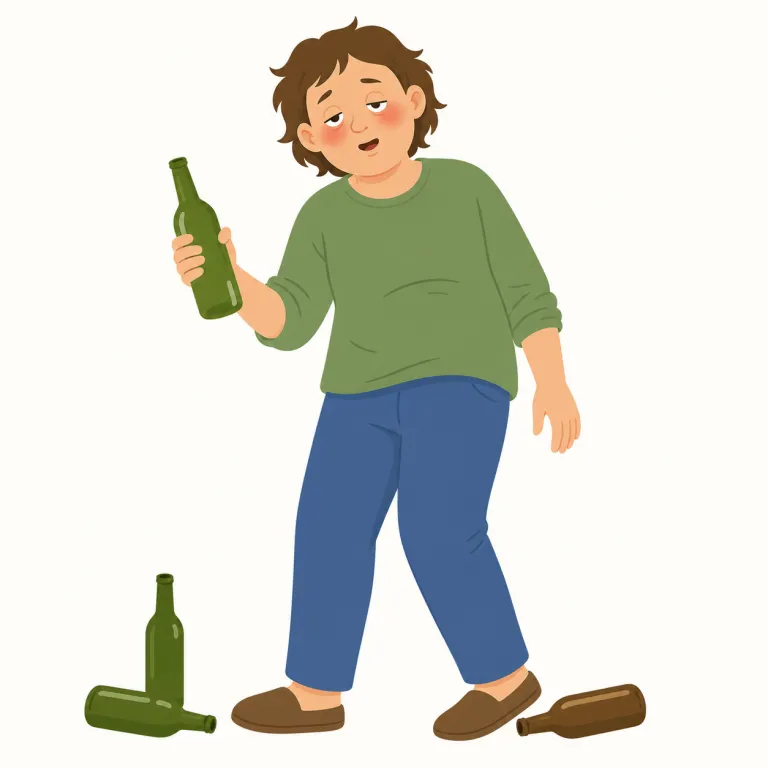 drunkard（酔っ払い・名詞）の覚え方イラスト — drunkard は drink「飲む」から drunk「酔った」、さらに -ard「そういう人」とつなげて覚えます