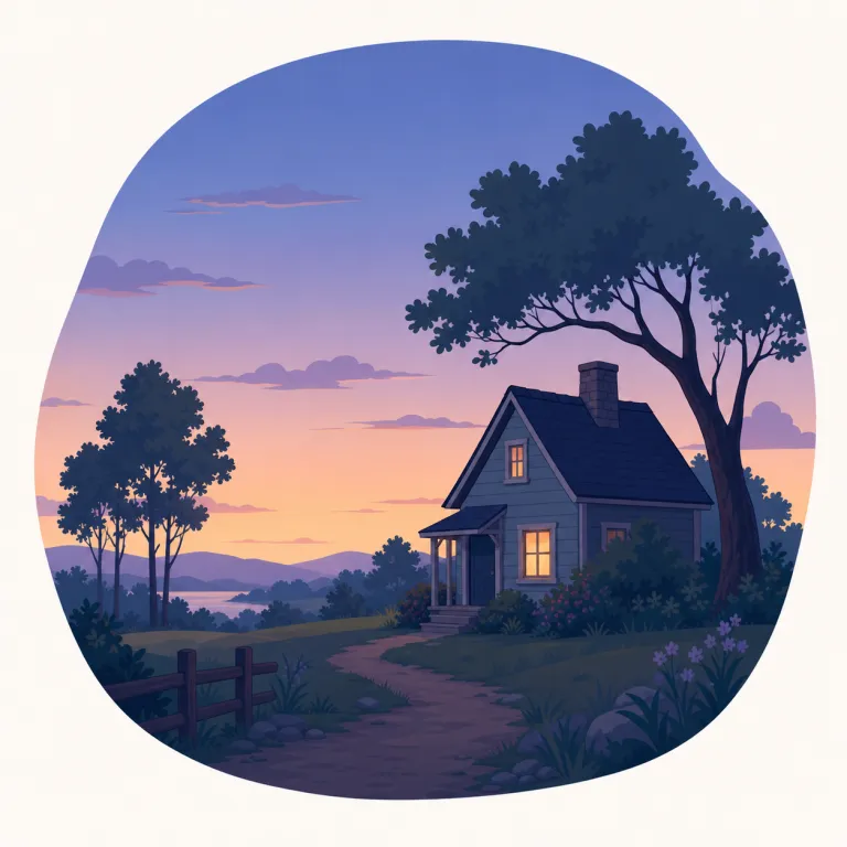 dusky（薄暗い・形容詞）の覚え方イラスト — dusk（夕暮れ）を知っていれば、dusky は「夕暮れのような感じ」から薄暗いと取りやすいです
