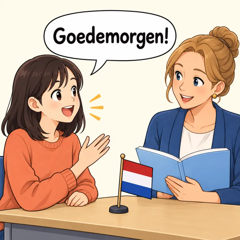 dutch（オランダ語・noun）の覚え方イラスト