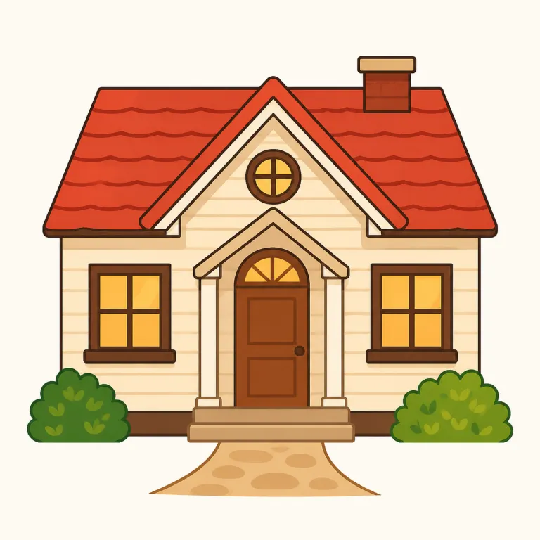 dwelling（住居・名詞）の覚え方イラスト — このエントリの dwelling は「居住」という行為ではなく、「人が住むための場所・建物」を指します