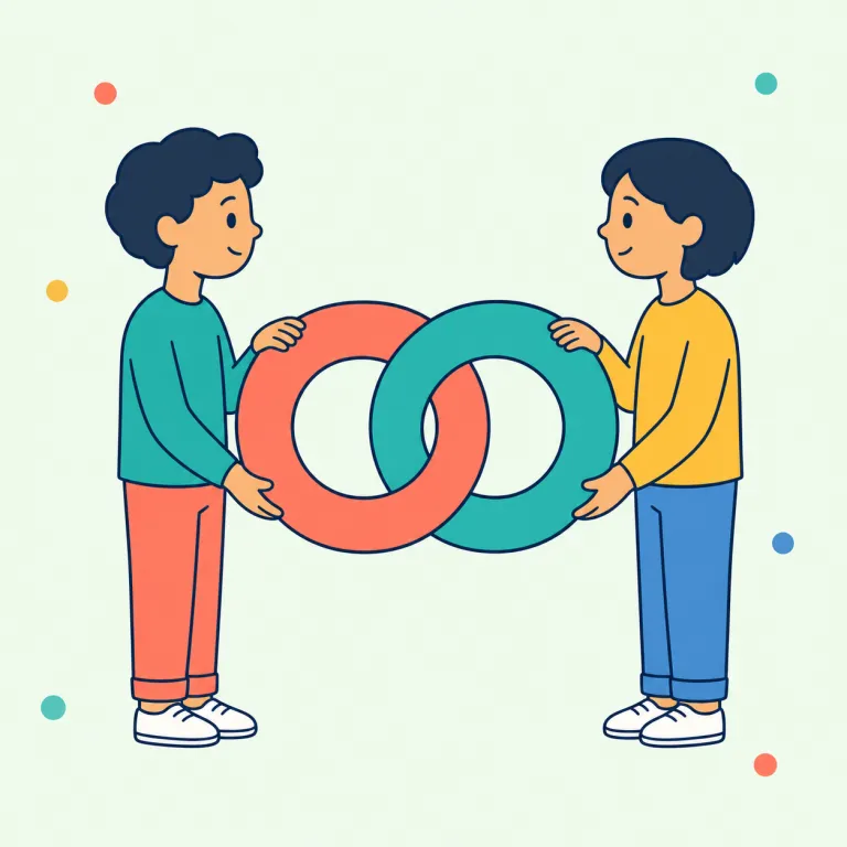 dyadic（二者の・二項の・形容詞）の覚え方イラスト — dyadic は duo や dual と同じく「2」を連想して覚えると残りやすいです
