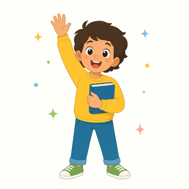 eager（熱心な・形容詞）の覚え方イラスト — eager は、人や態度が何かに強い関心を向け、積極的に取り組む様子を表す「熱心な」として覚えます