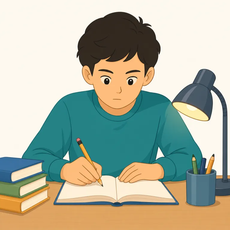 earnestly（真剣に・副詞）の覚え方イラスト — earnestly は earnest「本気の・まじめな」に -ly が付いた副詞で、「真剣に、心から」と覚えるとよい語です