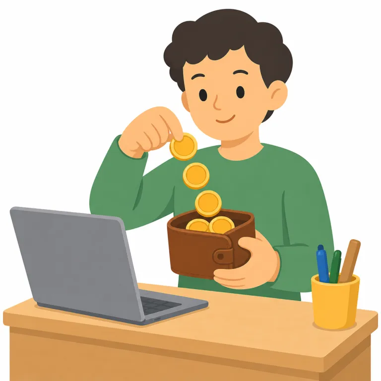 earningの覚え方イラスト
