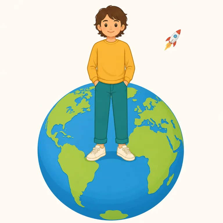 earthling（地球人・名詞）の覚え方イラスト — earth が分かれば中心はすぐ取れる語