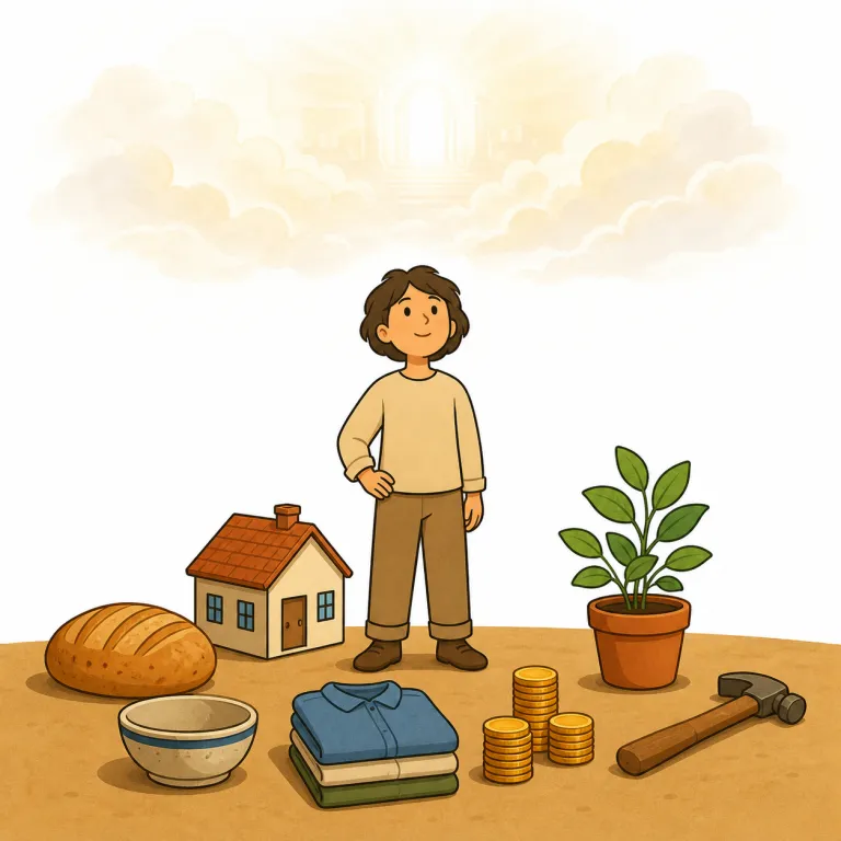 earthly（世俗的な・adjective）の覚え方イラスト