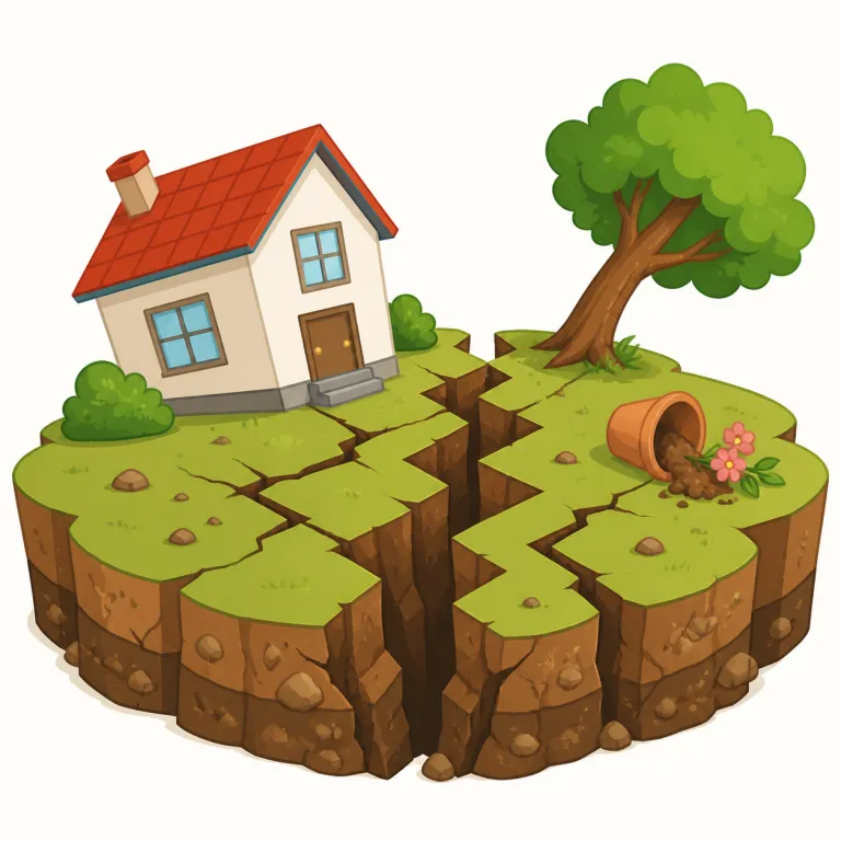 earthquake（地震・名詞）の覚え方イラスト — earth + quake に分けると覚えやすいです