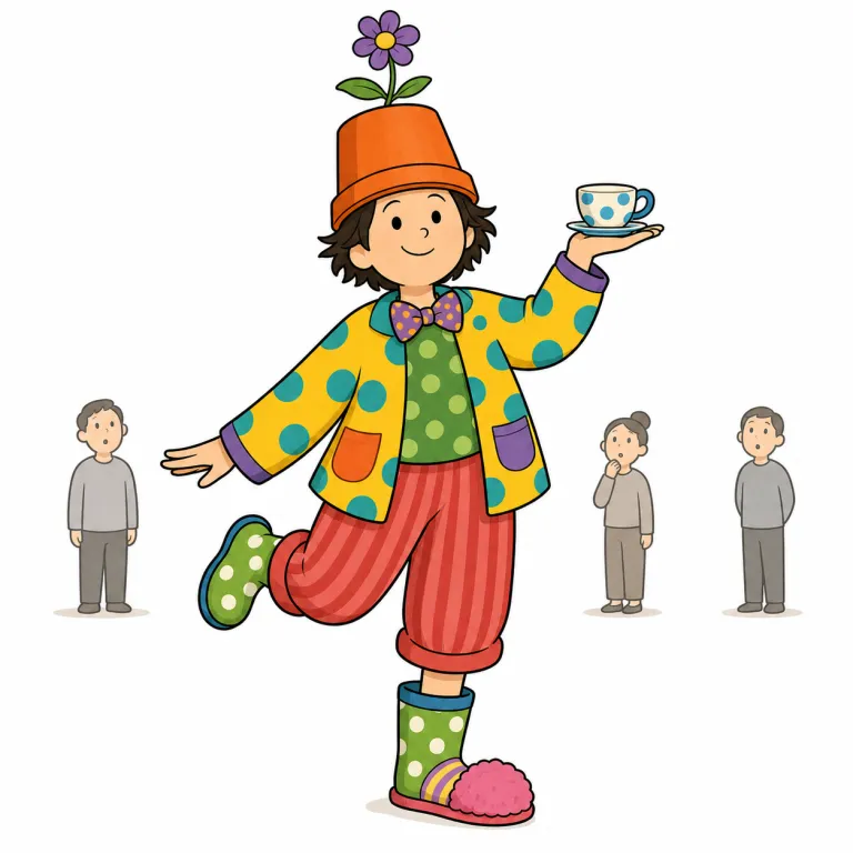 eccentric（変わり者・noun）の覚え方イラスト