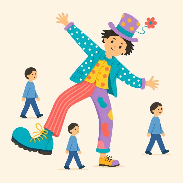 eccentrically（風変わりに・副詞）の覚え方イラスト — ec-「外」と center を連想させる centr「中心」を結び付け、「中心から外れて普通ではない」と捉えると覚えやすいです