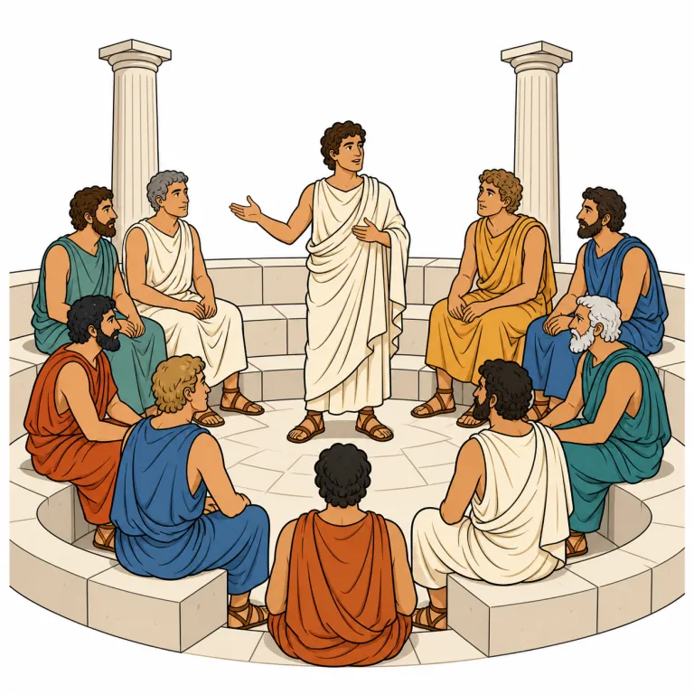 ecclesia（（古代ギリシャの）市民集会、（キリスト教の）教会会衆・noun）の覚え方イラスト