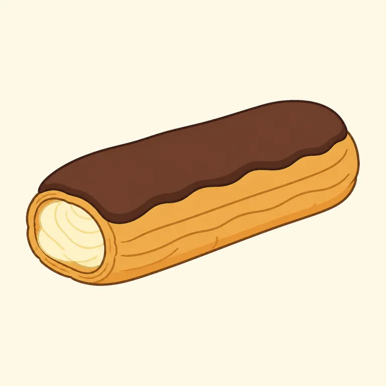 eclair（エクレア・noun）の覚え方イラスト