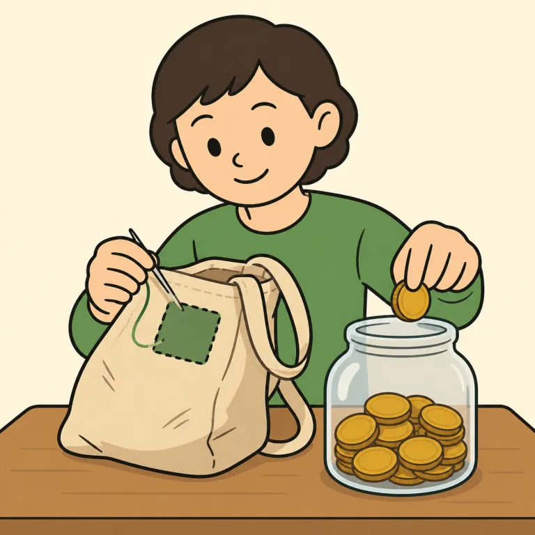 economy（節約・noun）の覚え方イラスト