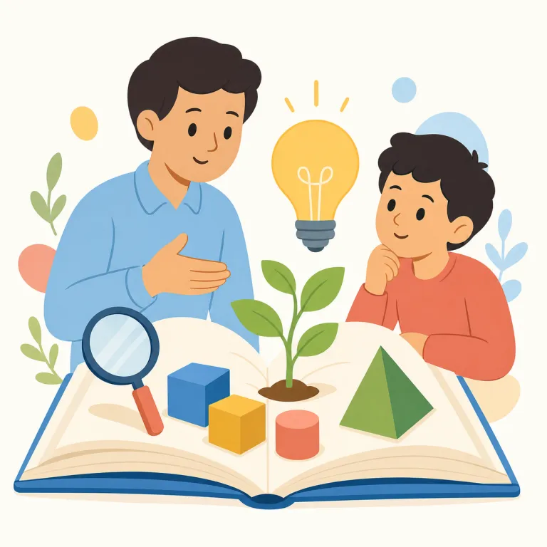 educationally（教育的に・副詞）の覚え方イラスト — education→educational→educationally と階段で覚える