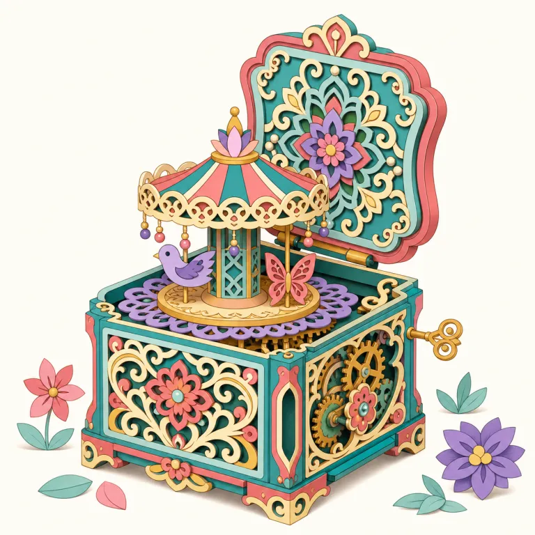 elaborate（精緻な・形容詞）の覚え方イラスト — elaborate は中の labor「労力」を手がかりに、時間と注意をかけて細部まで作り込まれた状態として覚えます