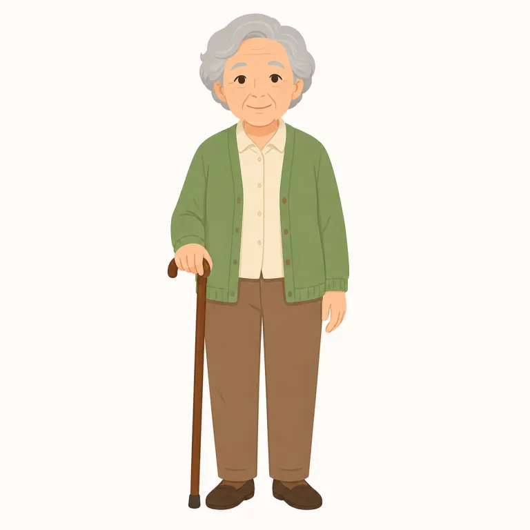 elderly（高齢の・形容詞）の覚え方イラスト — elder を知っていると覚えやすい語です