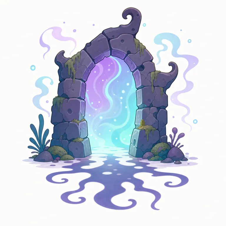 eldritch（不気味な・形容詞）の覚え方イラスト — この「不気味な」は、単に怖いというより、見たり聞いたりした瞬間に説明しにくい寒気を覚える感じを表す用法として覚えるとよいです