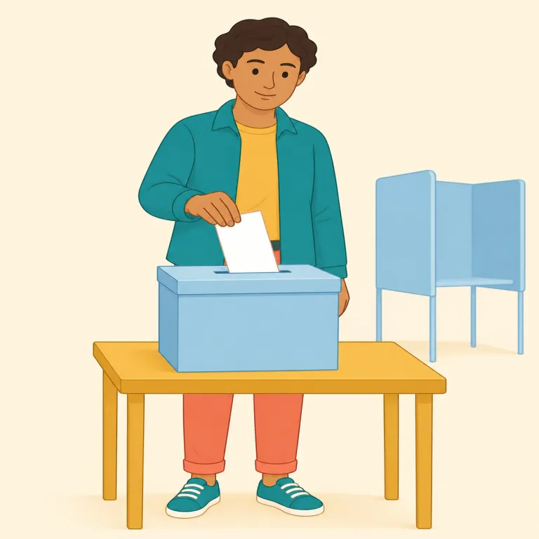 elector（選挙人・名詞）の覚え方イラスト — elect を知っていれば「選ぶ」に関わる語だと見抜ける